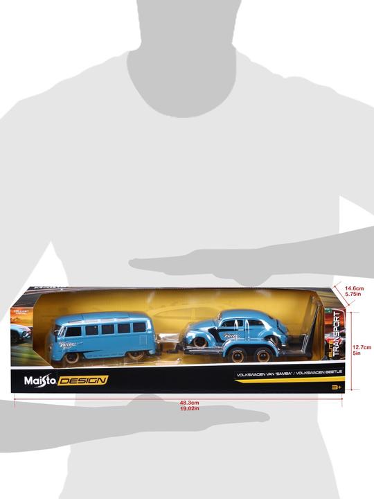 Actual product image Maisto VW T1 Van Samba & Volkswagen Beetle