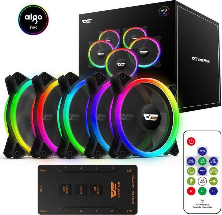 Darkflash Tech DR12 Pro RGB (120 mm, 5 x)