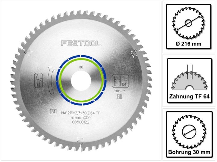 Actual product image Festool Special saw blade 216 x 2.3 x 30 TF64