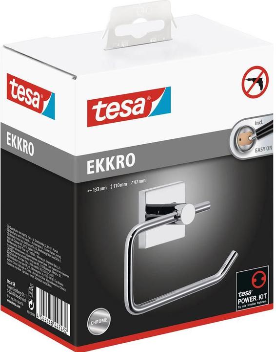Produktbild tesa EKKRO Toilettenrollenhalter inkl. Klebelösung ohne Bohren