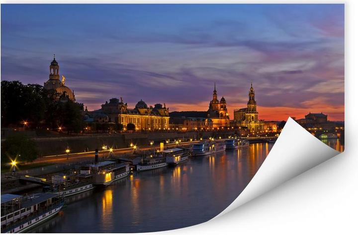 Actual product image Trenddeko Dresden by night light (60 x 40 cm)