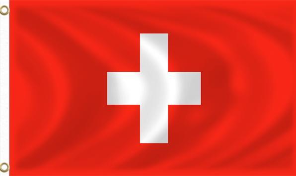 Actual product image Fiesta Large fabric flag Switzerland
