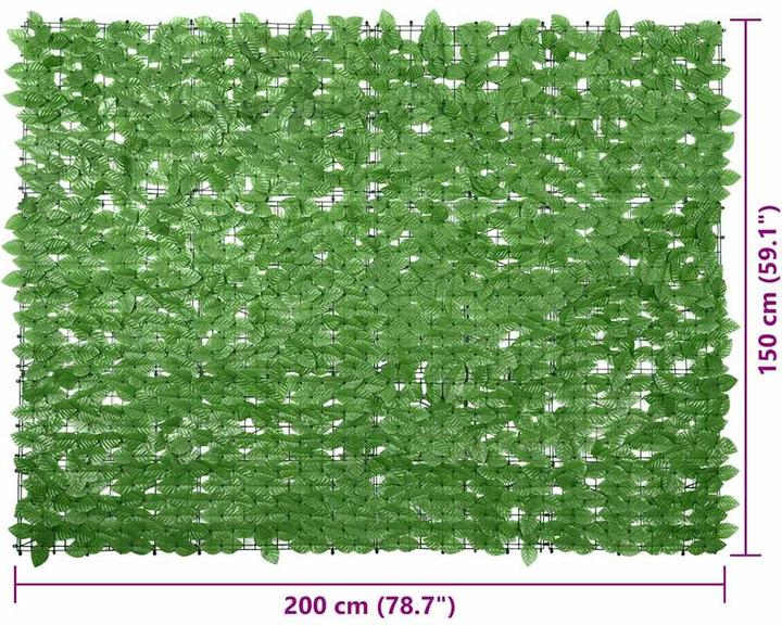 Produktbild VidaXL Balkon-Sichtschutz mit Blättern (150 cm)