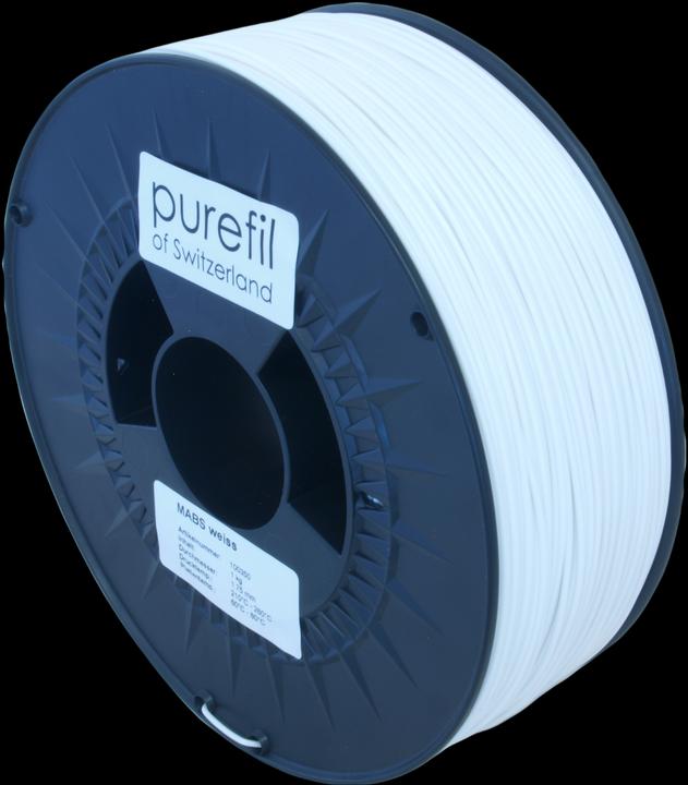 Actual product image Purefil Filament (MABS, 1.75 mm, 1000 g, White)