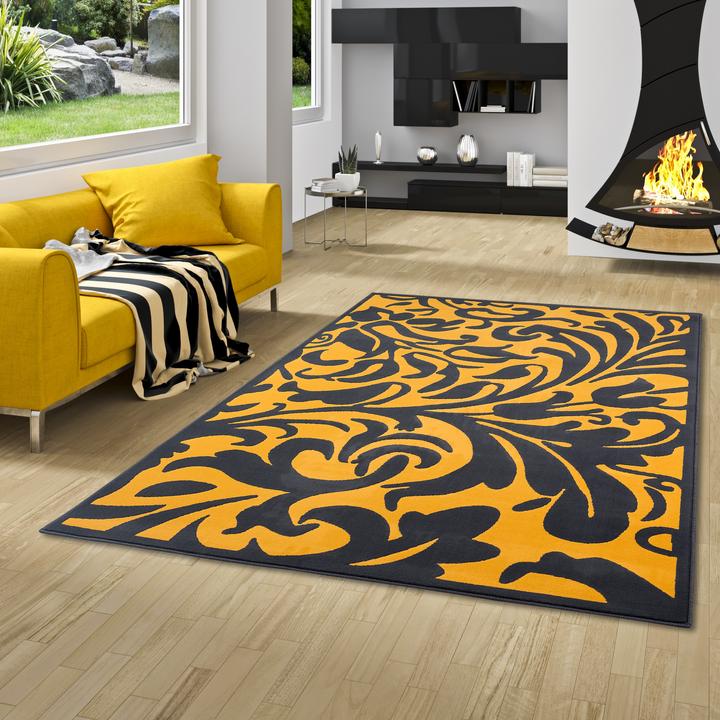Actual product image Pergamon Designer Kurzflor Teppich Moderne Muster (140 x 200 cm)