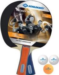 Produktbild Schildkröt Donic-Schildkröt 788602 - Tischtennis Set Hobby für 2 Spieler, 2 Schläger, 3 Bälle, Tasche