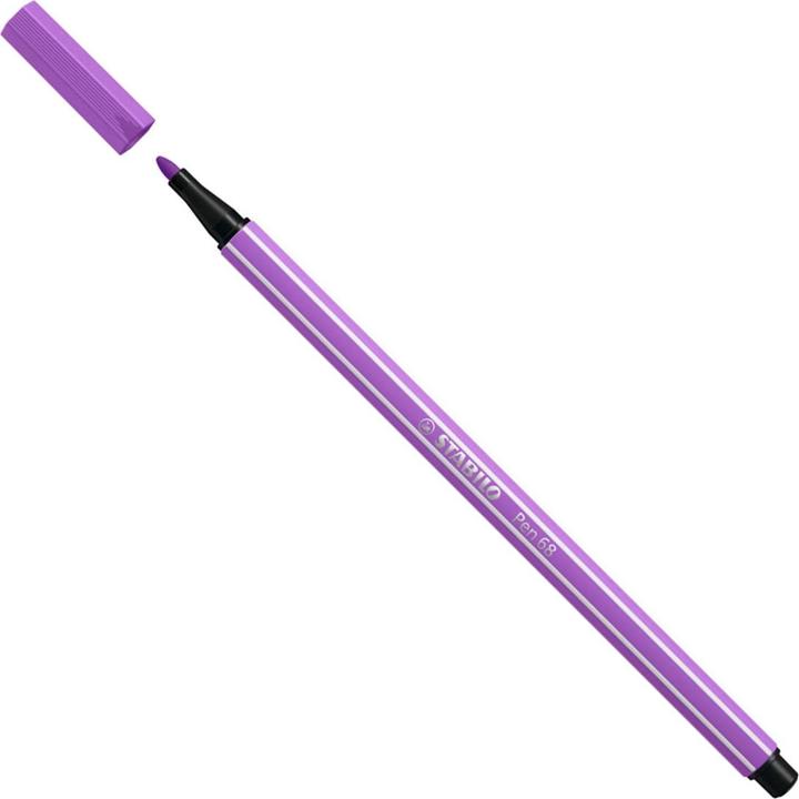 Actual product image STABILO Premium felt-tip pen - Pen 68 - pack of 10 - plum (Plum violet, 10 x)