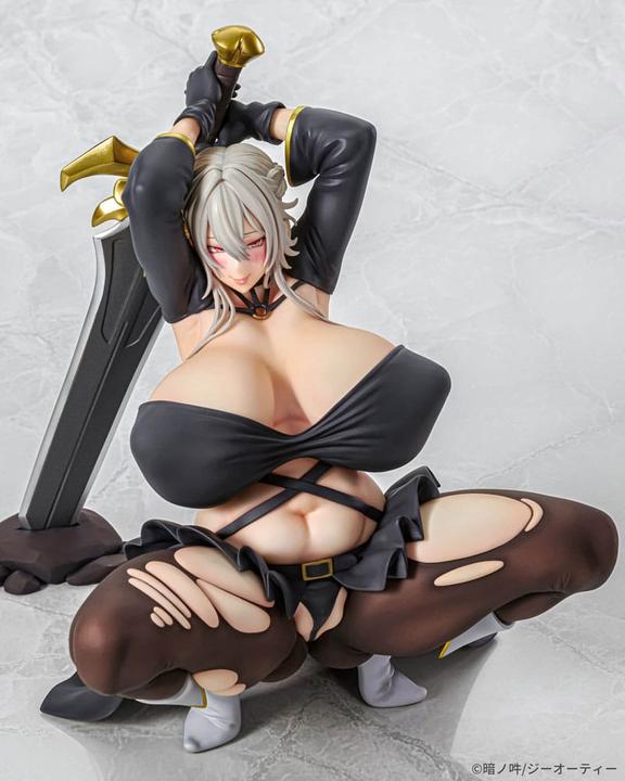 Actual product image Q-Six Original Character statuette 1/5 Harem Quest Me - Noir 20 cm