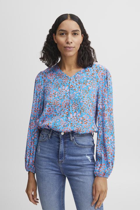 Produktbild B.young bluse mit langen ärmeln und v-ausschnitt, flouri (40)