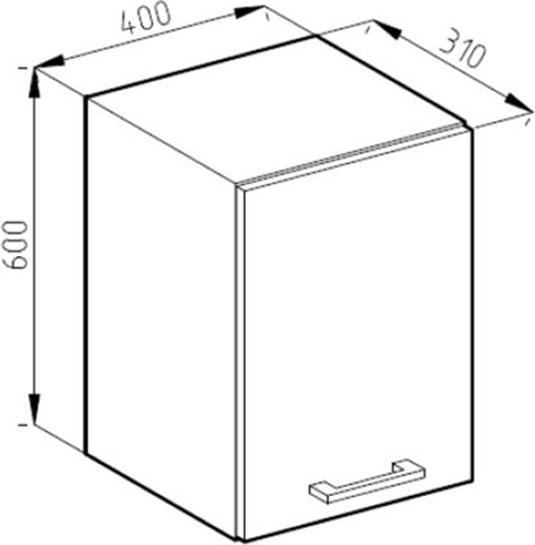 Immagine prodotto Vicco Hängeschrank R-Line (40 x 31 x 60 cm)