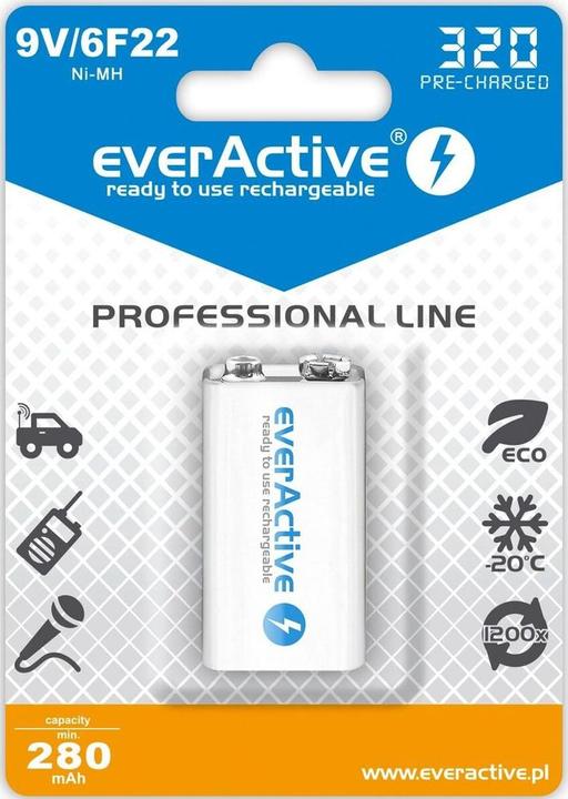 Everactive Professional Line (1 Stk., 9V Block, 280 mAh)
