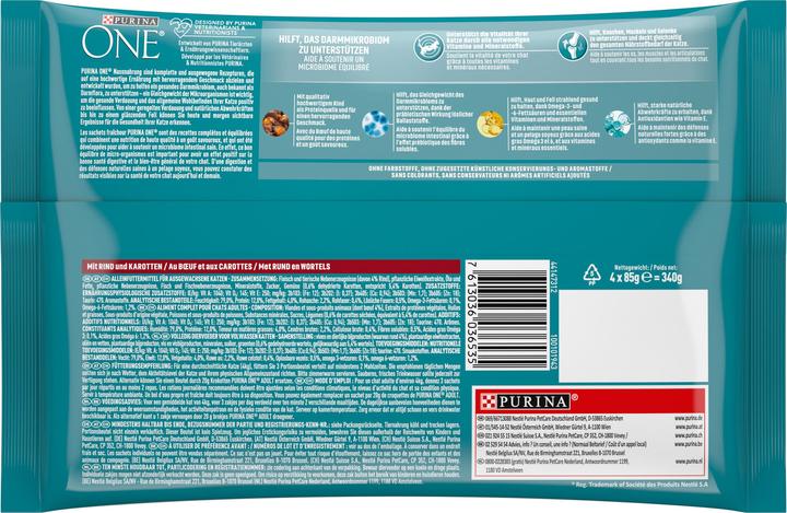 Produktbild Purina ONE Adult (Adult, 4 Stk., 360 g)