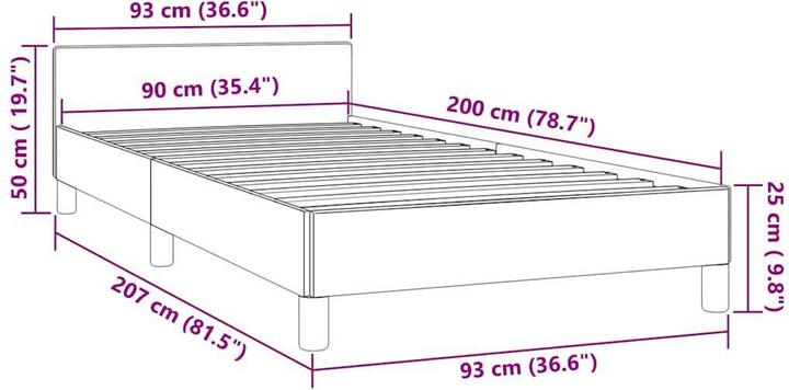 Actual product image VidaXL Johnny (90 x 200 cm)