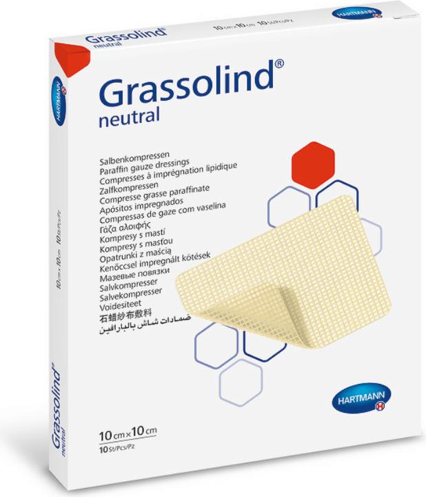 Produktbild Hartmann GRASSOLIND Salbenkompressen steril 7,5X10CM, 50 St KOM