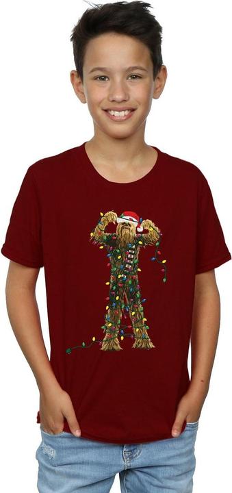 Immagine prodotto Star Wars Chewbacca Christmas Lights Maglietta Ragazzi (116)