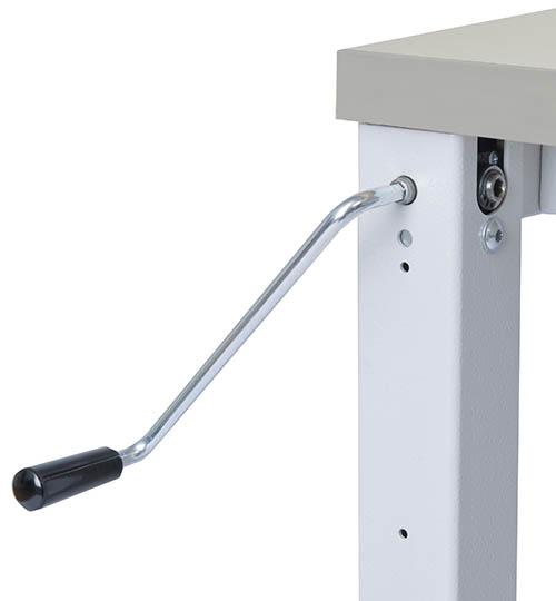 Bedrunka & hirth Tisch workergo 4-Fuss mit Kurbelverstellung (Metall)
