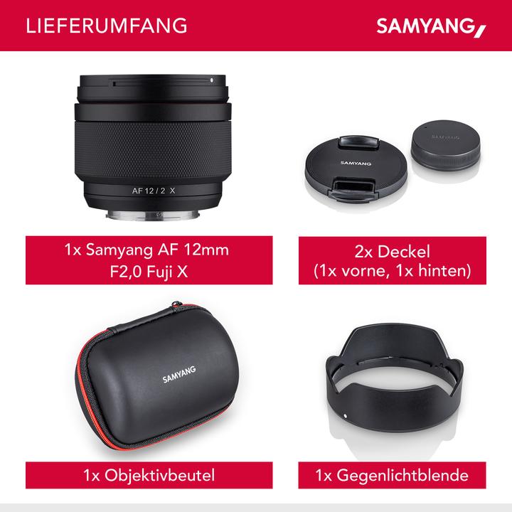 Actual product image Samyang AF 12mm f/2 Fujifilm X (Fujifilm X, APS-C / DX)