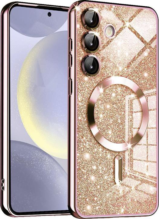 Immagine prodotto Techsuit - Luxury Glitter MagSafe - Samsung Galaxy S24 Plus - Rose Gold (Samsung Galaxy S24+)