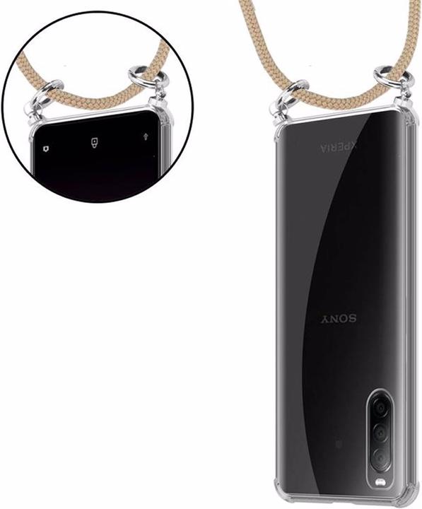 Produktbild Cadorabo TPU Handy Kette SILBER Cover