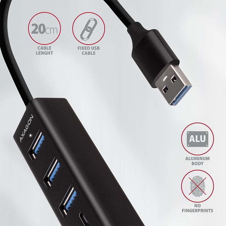 Produktbild Axagon Hma-Cr3a (USB-C, 3 Ports)