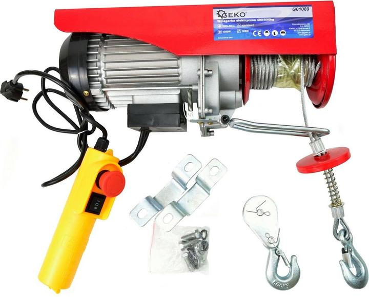 Produktbild GEKO Elektroseilwinde, 400/800kg, 1300W