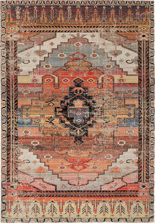 Actual product image Pergamon Kurzflor Designer Teppich Modern Vintage Orient Muster (120 x 170 cm)