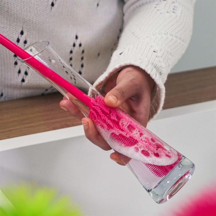Immagine prodotto Kochblume Spazzola per bottiglie Slim rosa