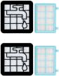 Immagine prodotto Plutoos Filtro per philips fc9332 fc9331 fc8010/01 fc9555 fc9550 fc9334 fc9333 fc9330 floor hoover ersa