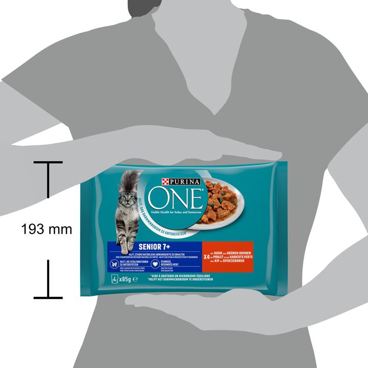 Produktbild Purina ONE Senior 7+ (Senior, 4 Stk., 340 g)