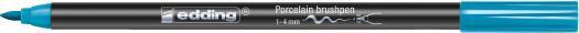 Actual product image Edding Porcelain colouring pen Brushpen (Light blue, 4 mm, 1 x)