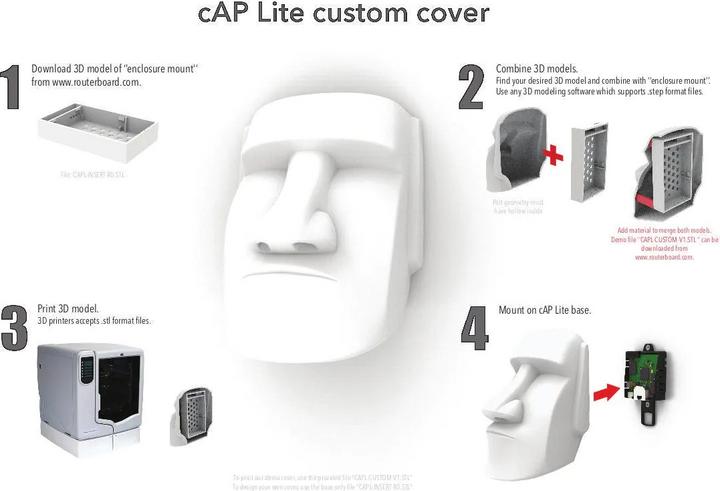 Image du produit MikroTik Access Point RBcAPL-2nD, CAP LITE 2 Gehäuse