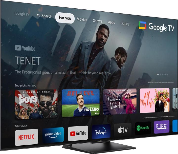 Actual product image TCL TV 75T8A 75, 3840 x 2160 (Ultra HD 4K), QLED (75", QLED, 2023)