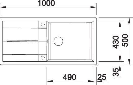Immagine prodotto Blanco Metra XL 6 S (Lavello montato, 50 cm, 50 cm)