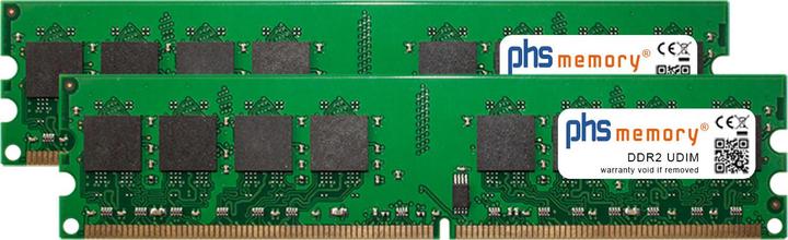 Actual product image PHS-memory 4GB (2x2GB) Kit RAM Memory for Acer Aspire G7700 DDR2 UDIMM 800MHz PC2-6400U (Acer Aspire G7700, 2 x 2GB)
