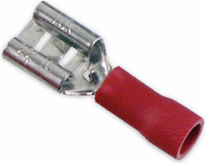 Produktbild Eneroid Flachsteckhülse, 6,3mm, 1,5mm², rot, 10 Stück