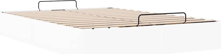 Image du produit VidaXL Lit Ottoman sans matelas Blanc 140x200 cm Similicuir (140 x 200)