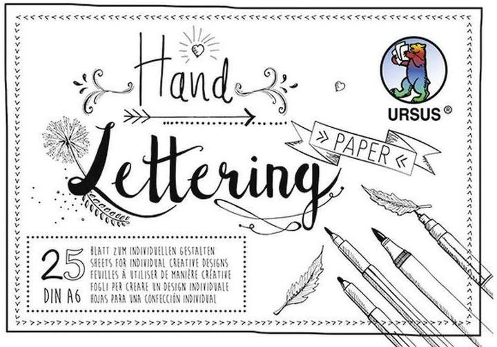 Actual product image Ursus Drawing Pad Handlettering Paper A6 White (A6)