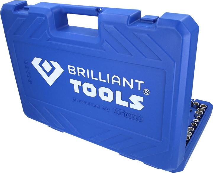 Immagine prodotto Brilliant Tools Set di chiavi a bussola, 216 pz., 1/4, 3/8, 1/2 (3/8", 1/2", 1/4")