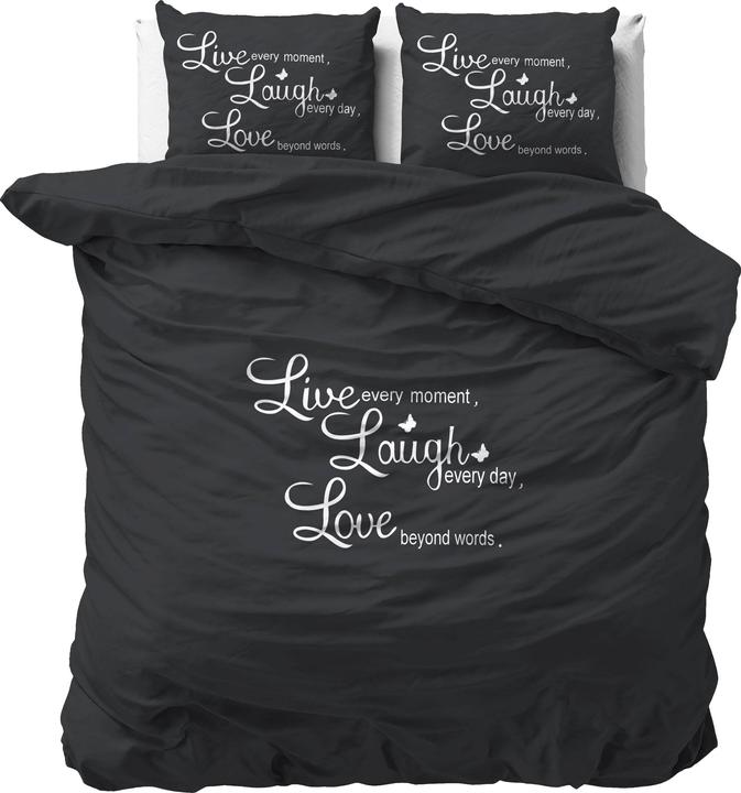 Produktbild Sleeptime Bettbezug Live, laugh and love (Duvetbezug, 240 x 220 cm)
