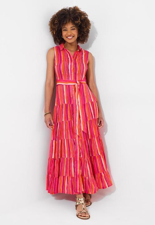 Produktbild Joe Browns Striped Sleeveless Button Through Maxi Shirt Dress (12)