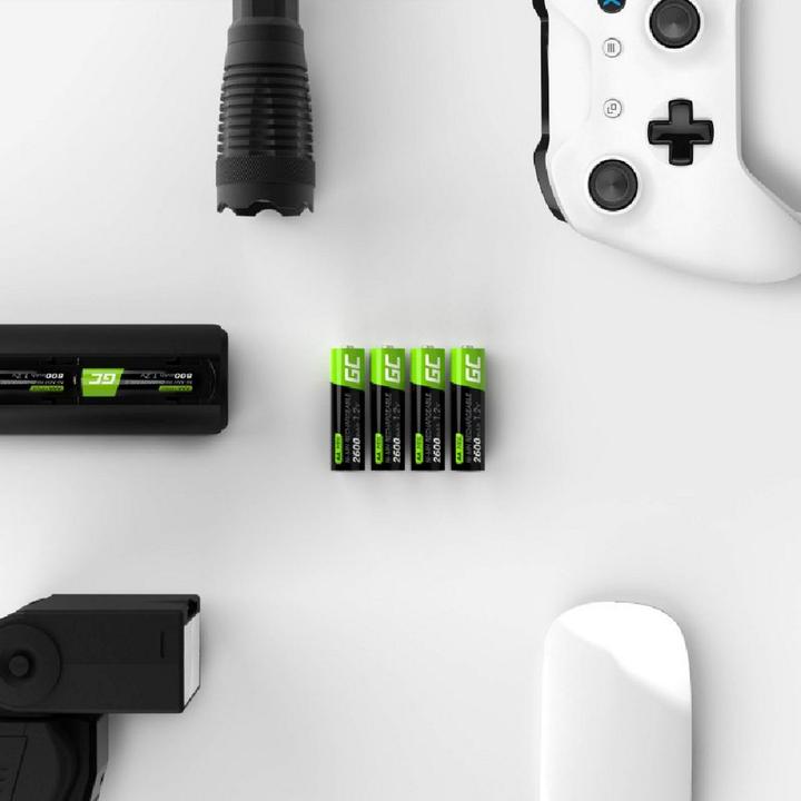 Immagine prodotto GreenCell GR05 - Batteria ricaricabile - AA - nichel metal idrato (NiMH) - 1,2 V - 2 pezzi (2 pz., AA, 2600 mAh)