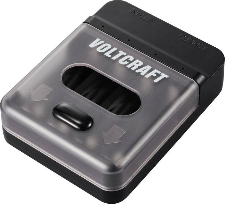 Produktbild Voltcraft VC-BC4-PB1 2in1 Ladegerät & Powerbank (1 Stk., Ladegerät inkl. Akku)