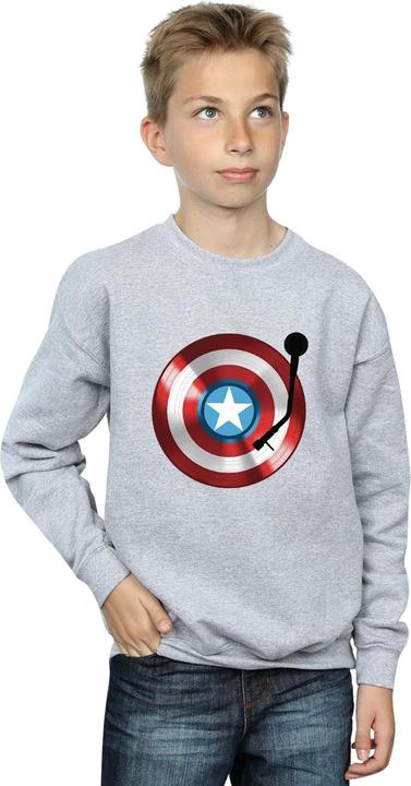 Image du produit - Sweat CAPTAIN AMERICA TURNTABLE - Garçon (152, 158)