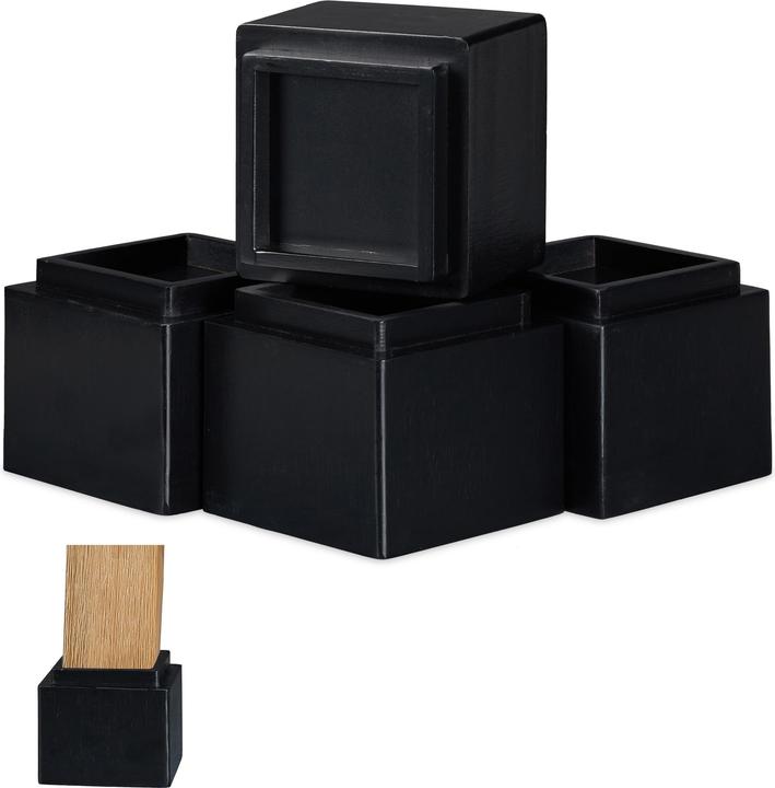 Image du produit Relaxdays Rehausseurs meuble lot de 4, hauteur 14 cm