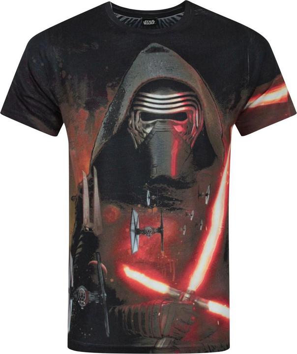 Actual product image Star Wars Force Awakens Kylo Ren Lightsabre Sublimation TShirt (XXL)