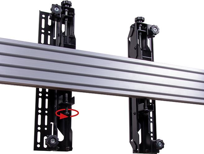 Actual product image b-tech BT8390-VESA400MAP - Interface adapter arm - Black - 50 kg - Rail - 165 (Wall, 70", 50 kg)