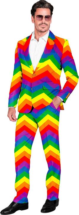 Produktbild Widmann Party Fashion Anzug Regenbogen Muster Jackett & Hose (M)