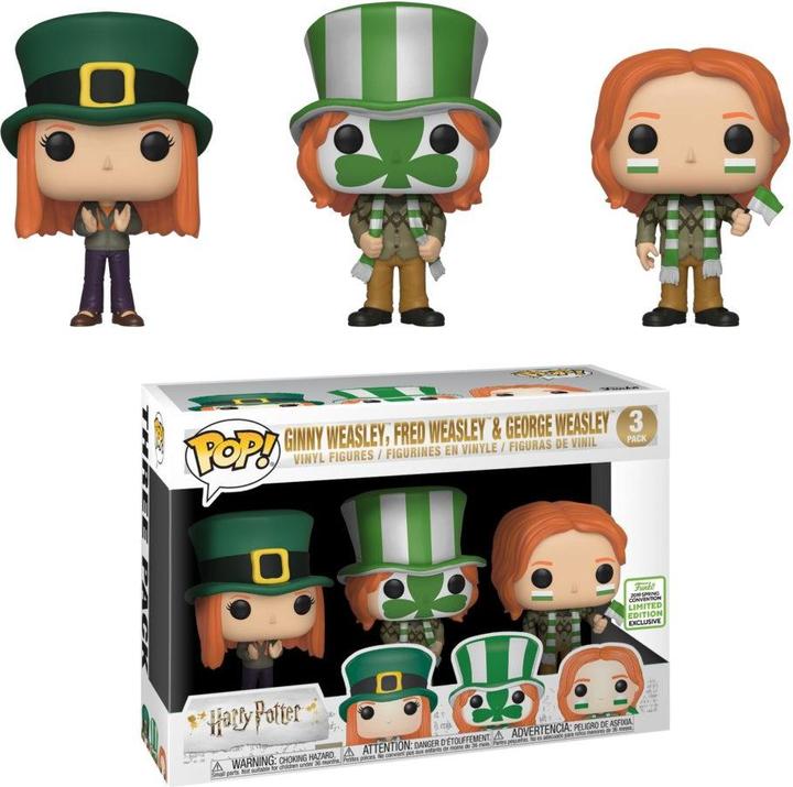 Produktbild Funko POP! 3 Pack Harry Potter Ginny Weasley, Fred Weasley & George Weasley (Quidditch World Cup)