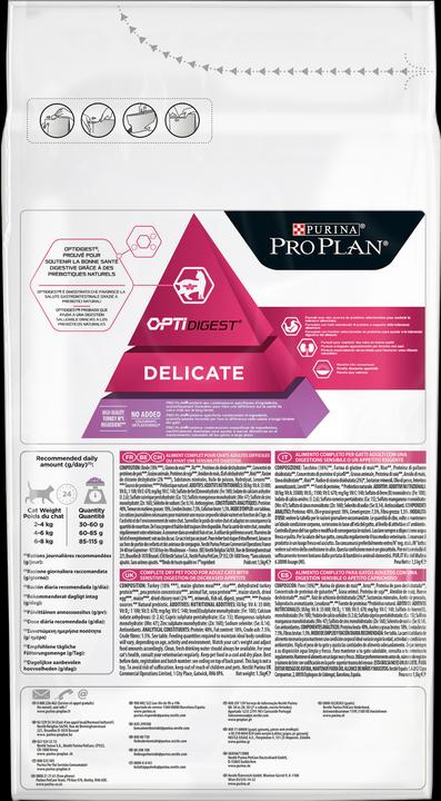 Produktbild Pro Plan Cat Delicate (Adult, 1 Stk., 1500 g)