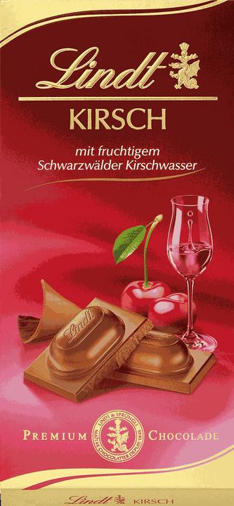 Produktbild Lindt Tafelschokolade Milch Kirschwasser (100 g)